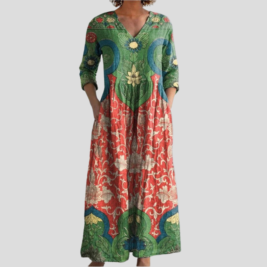 Vintessa - Romantyczna Sukienka w Klasycznym Stylu Vintage