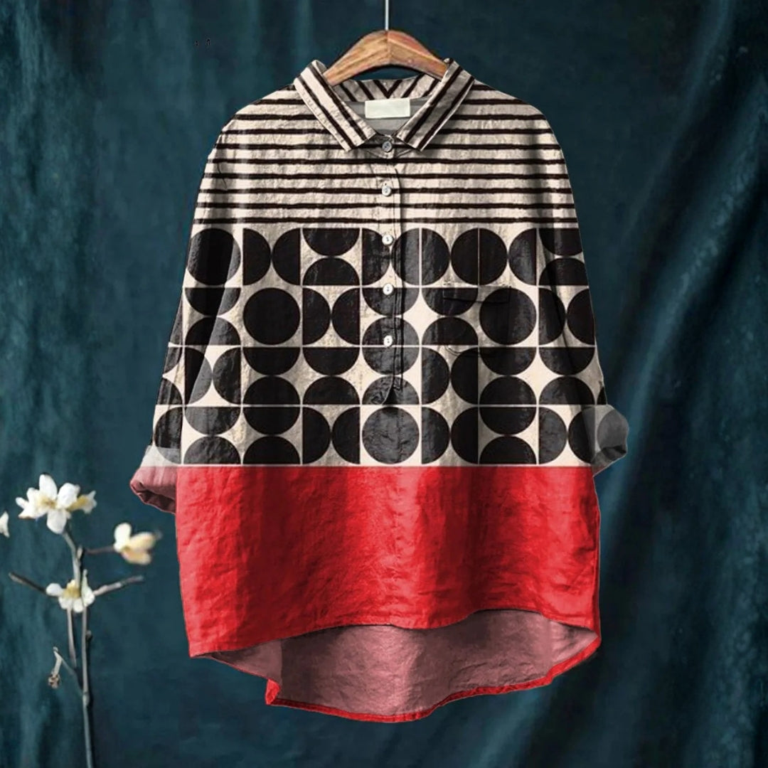 Fernanda - Casual Shirt with Geometric Print