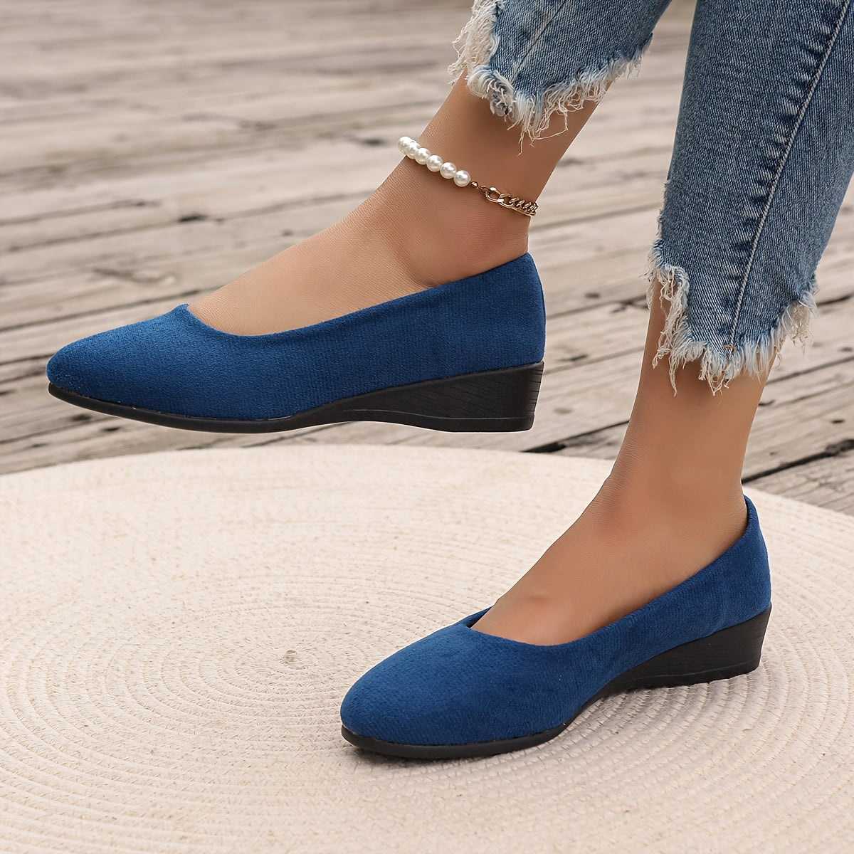 Éliane - Pohodlné baleríny s wedges