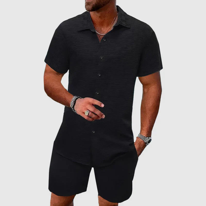 Teksturowany Zestaw Loungewear