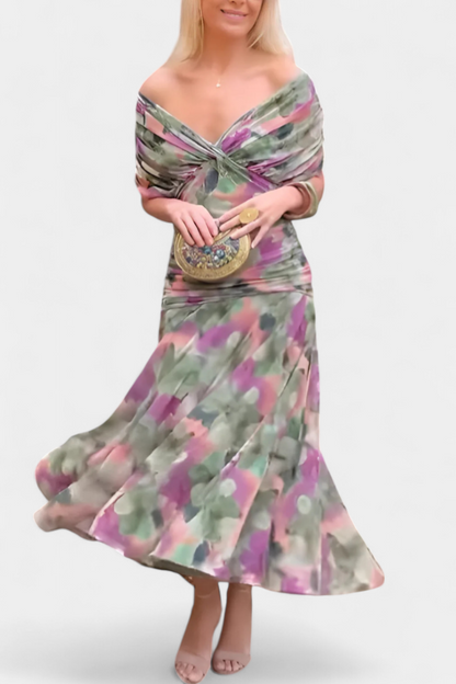 Luana - Elegantní šaty s V-výstřihem