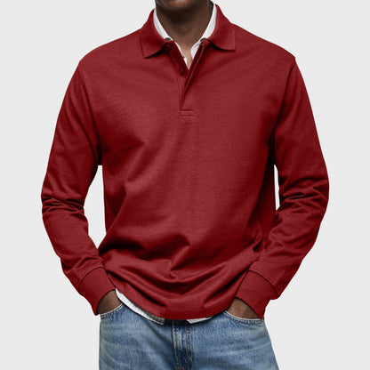 Eduardo - Luksusowa Polo z Długim Rękawem