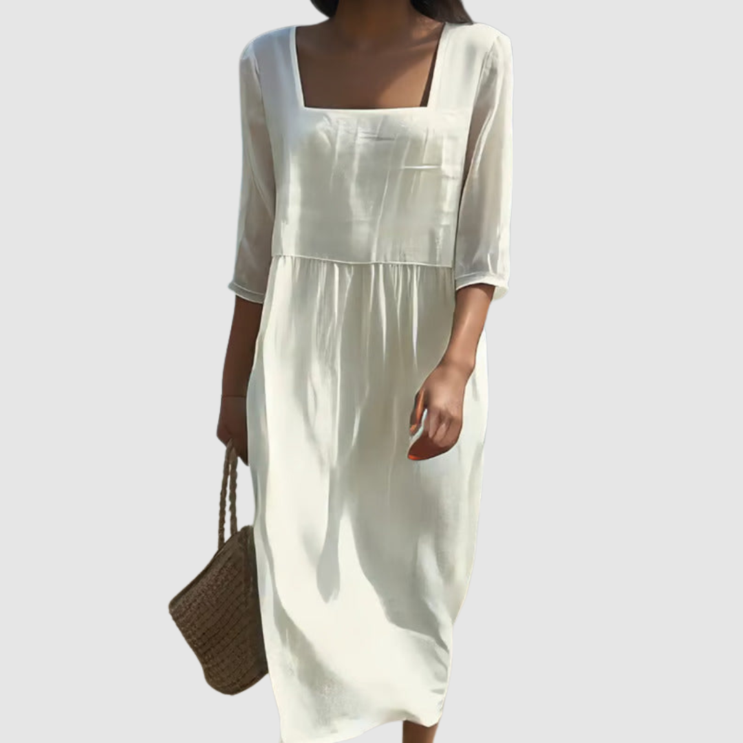 Nádia - Lniania Sukienka Casual