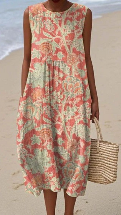 Elis - Vintage Dress with Floral Pattern