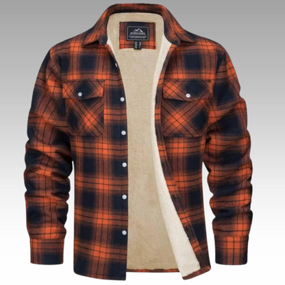 Tiago - Fleece Trucker Jacket with Stripes