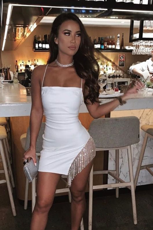 Nicole - Mała Biała Sukienka