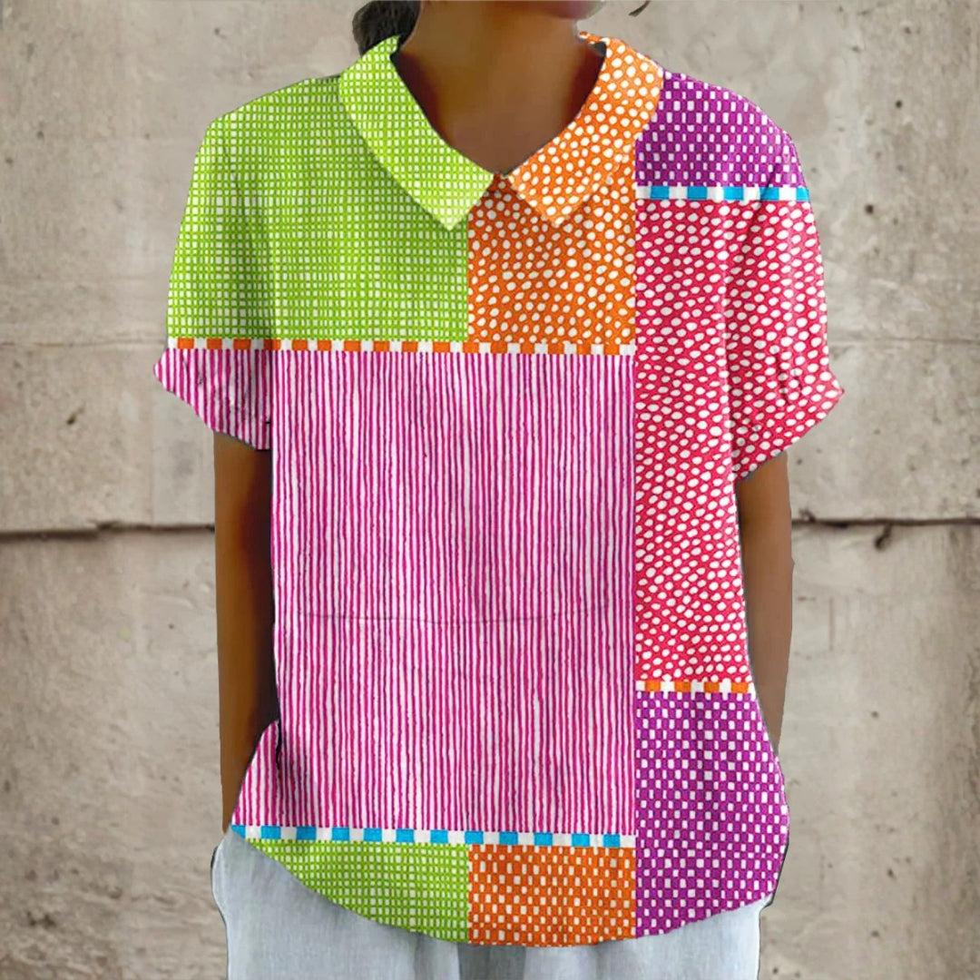 Zara - Patchwork Barevná Košile