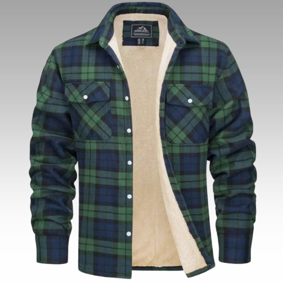 Tiago - Fleece Trucker Jacket with Stripes