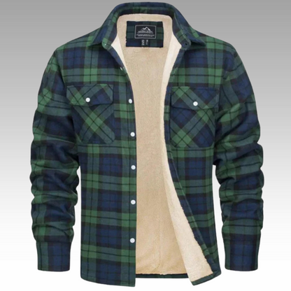 Tiago - Fleece Trucker Jacket with Stripes