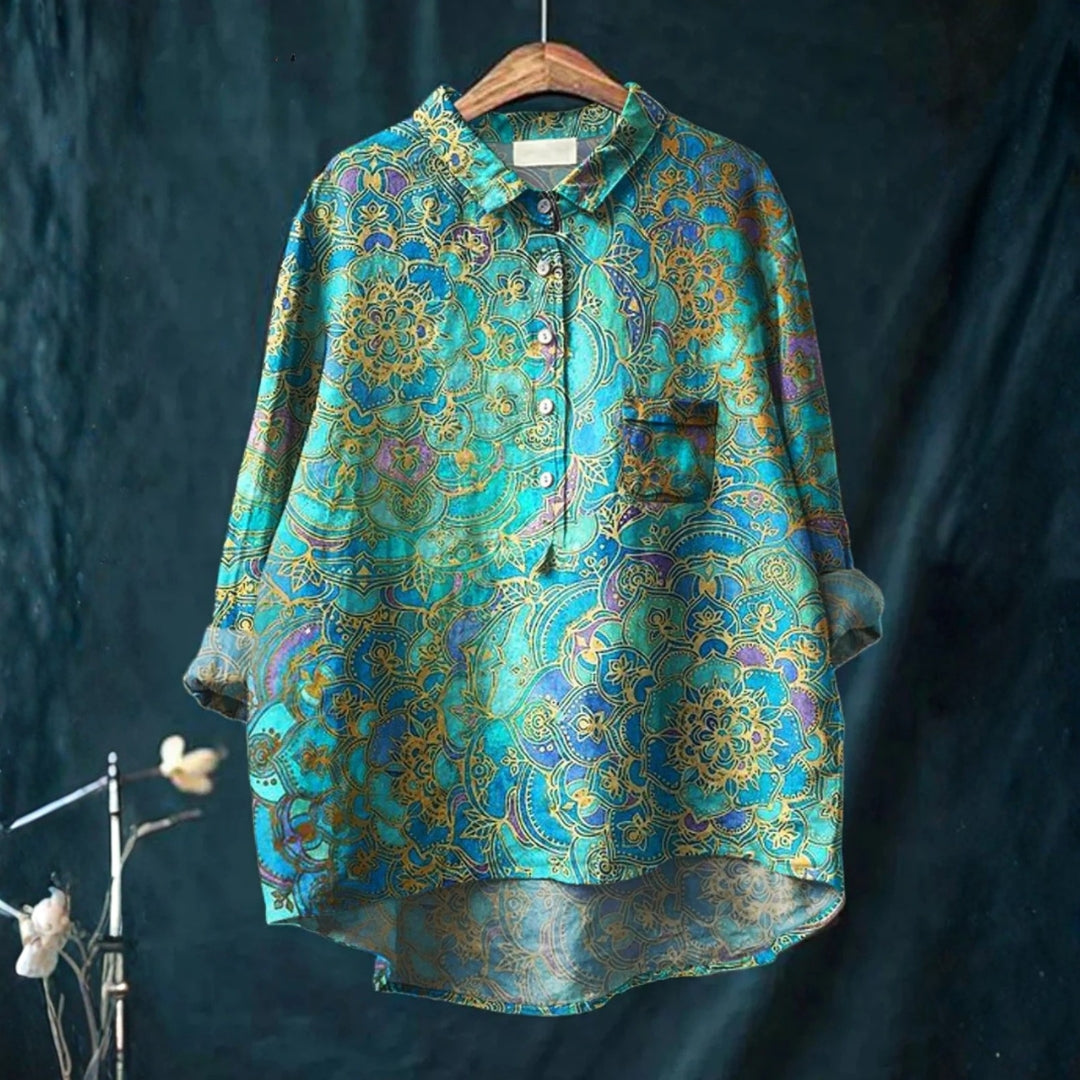 Cátia - Klasická Retro Umělecká Halenka