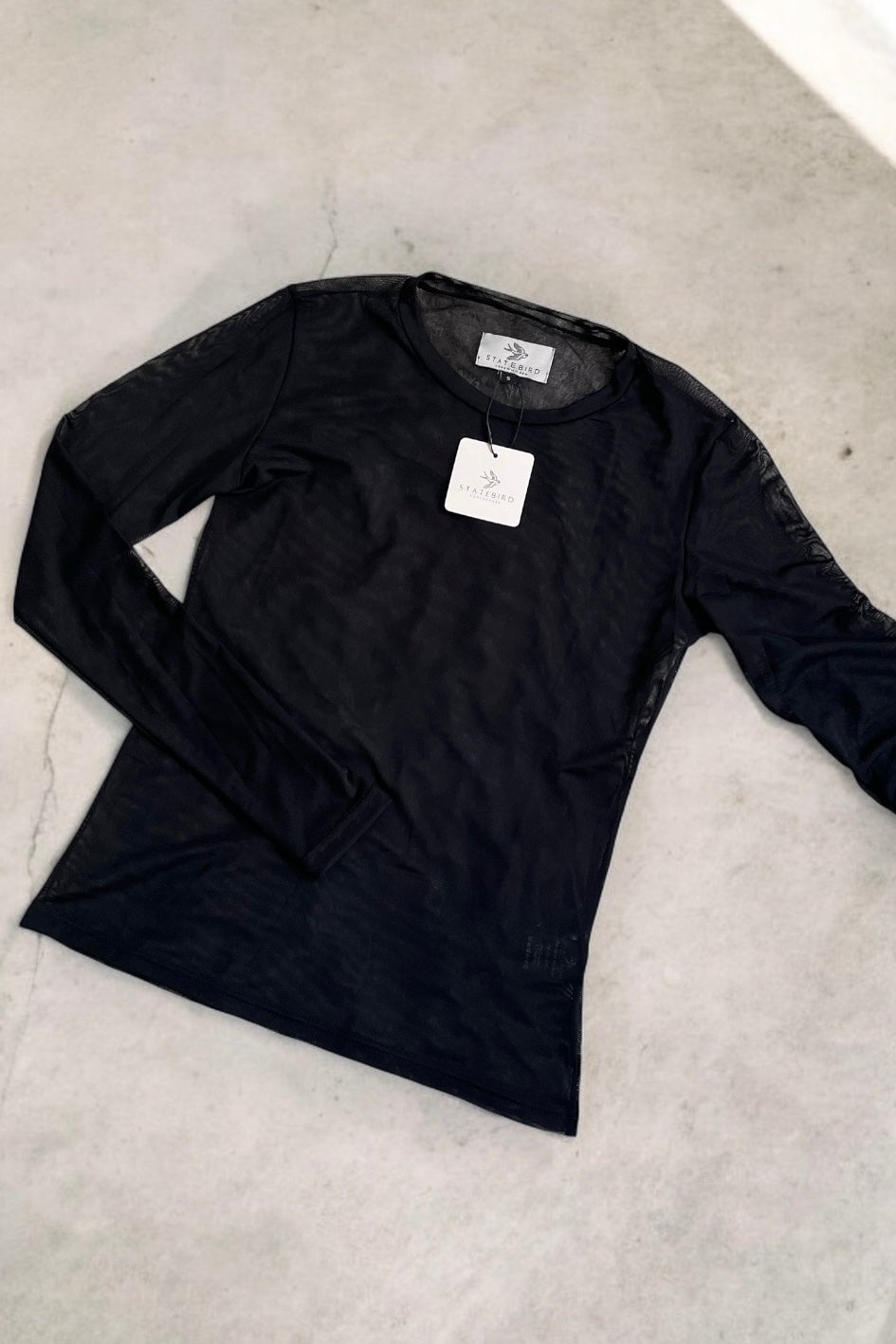 Nola Mesh Blouse | Black | Mesh Top by Statebird