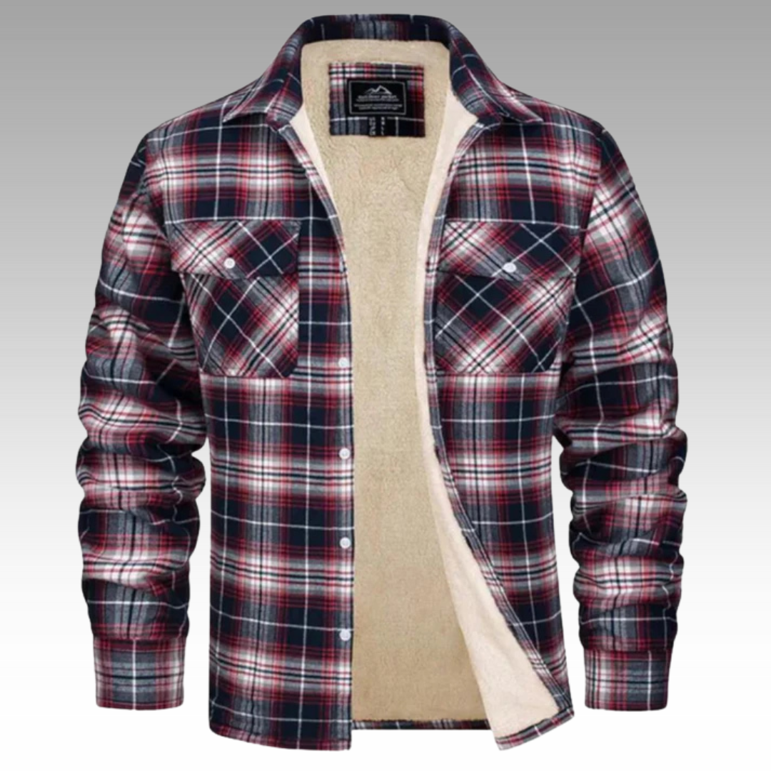 Tiago - Fleece Trucker Jacket with Stripes