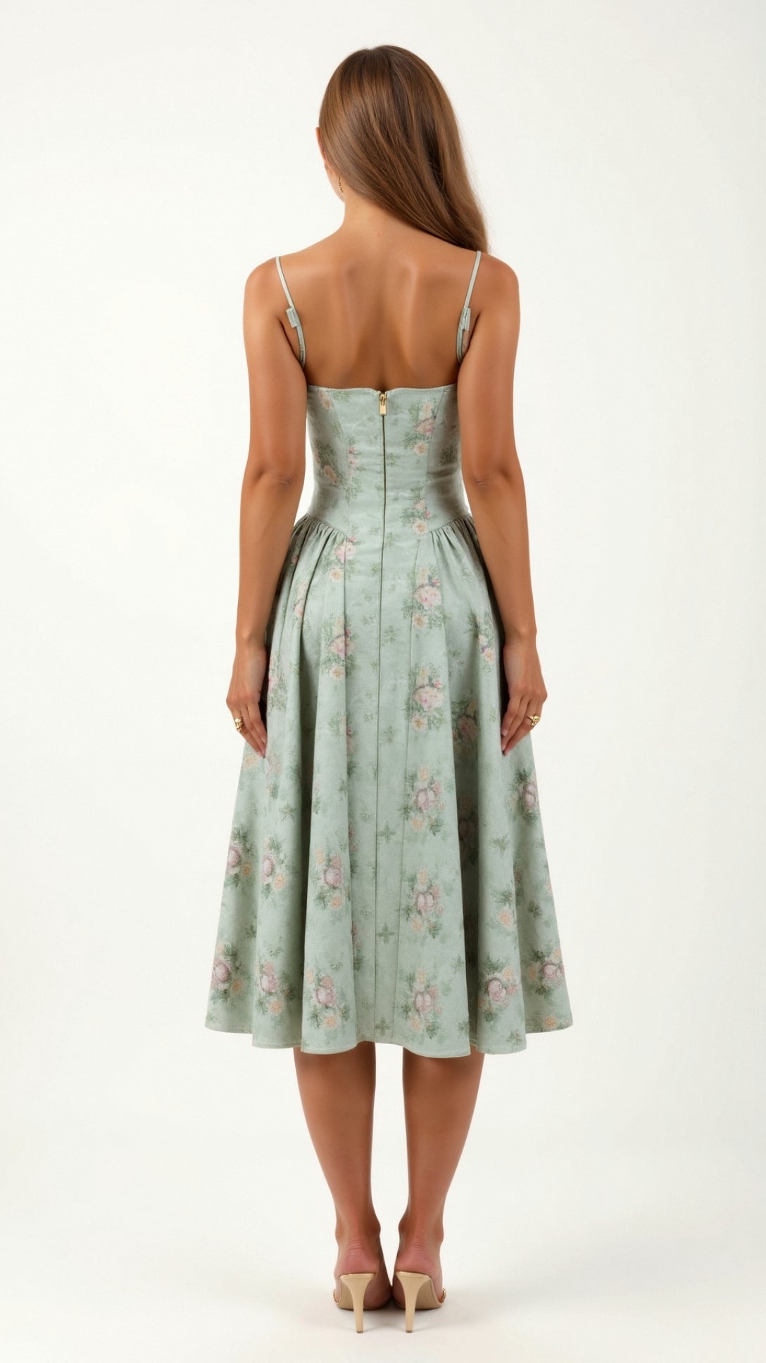 Odete - Midi Dress with Structured Corset