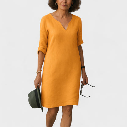 Clara - Sukienka Elegancka w Prostej Formie