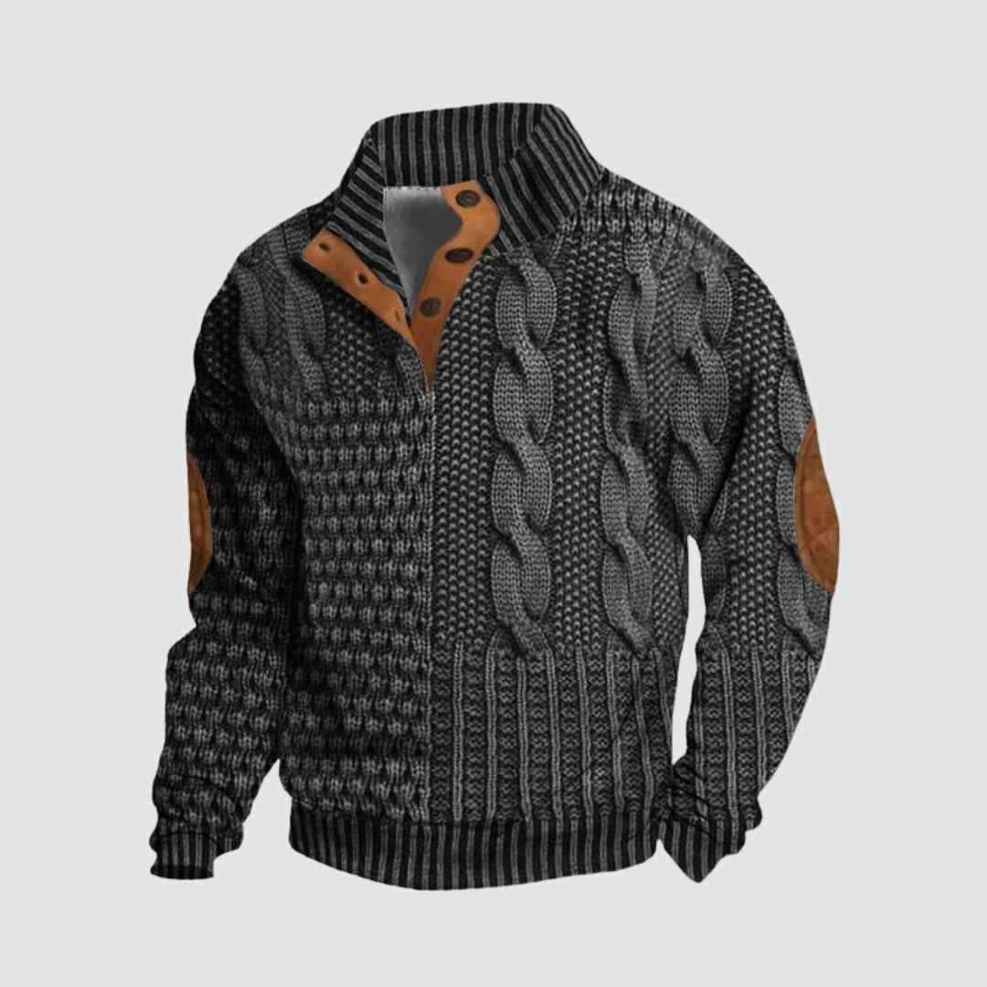 Rui - Stylowy Sweter z Wzorem