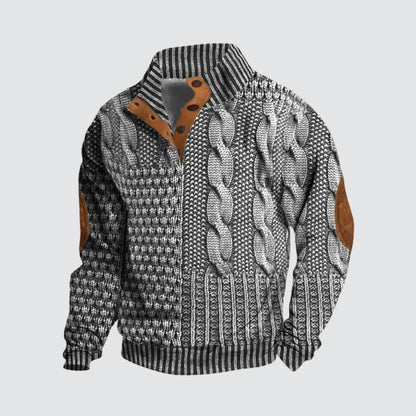 Rui - Elegantní Svetr s Vzorovaným Designem