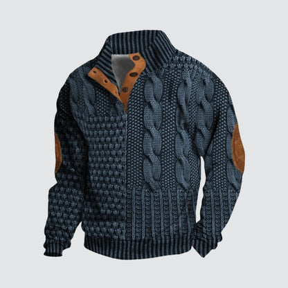 Rui - Elegantní Svetr s Vzorovaným Designem