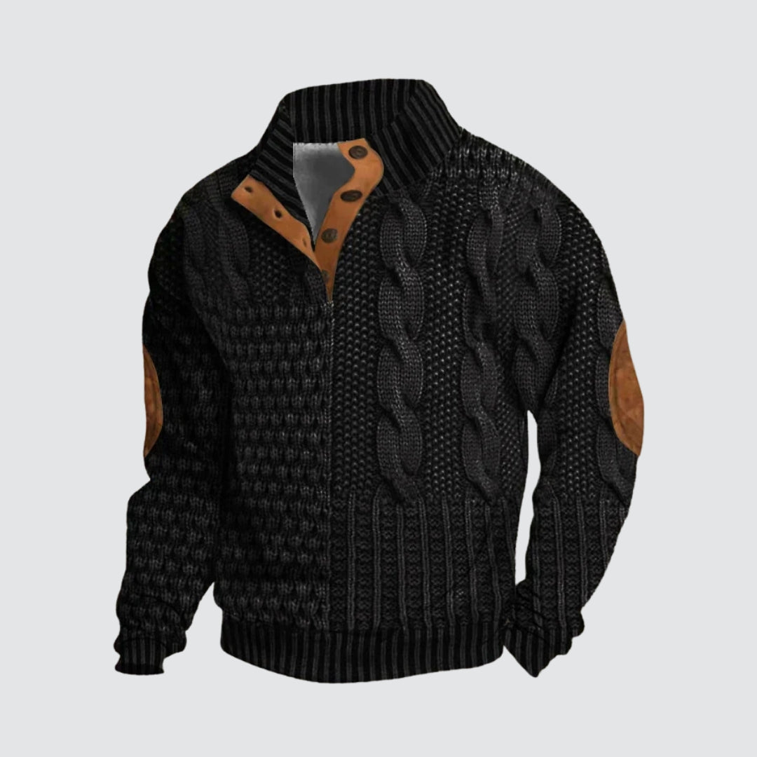 Rui - Elegantní Svetr s Vzorovaným Designem