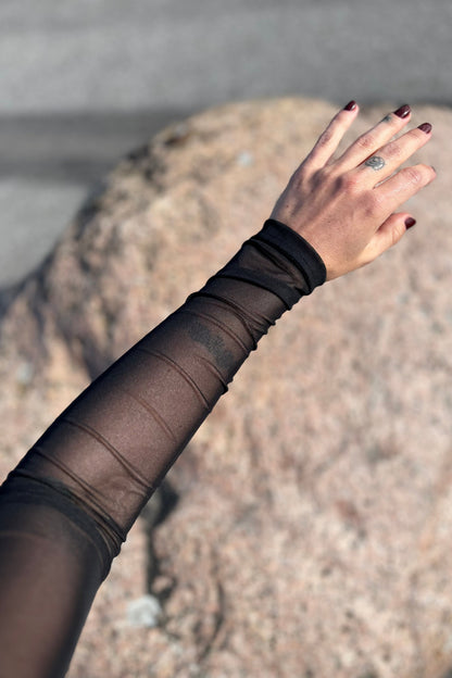 Nola Mesh Blouse | Black | Mesh Top by Statebird