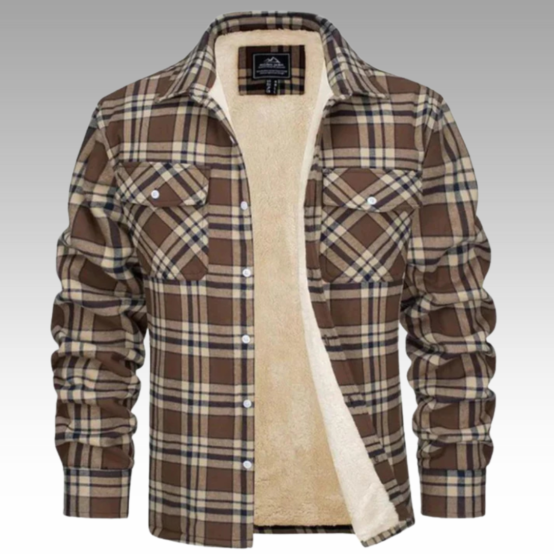Tiago - Fleece Trucker Jacket with Stripes
