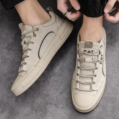 UrbanEdge - Skórzane Sneakersy Męskie
