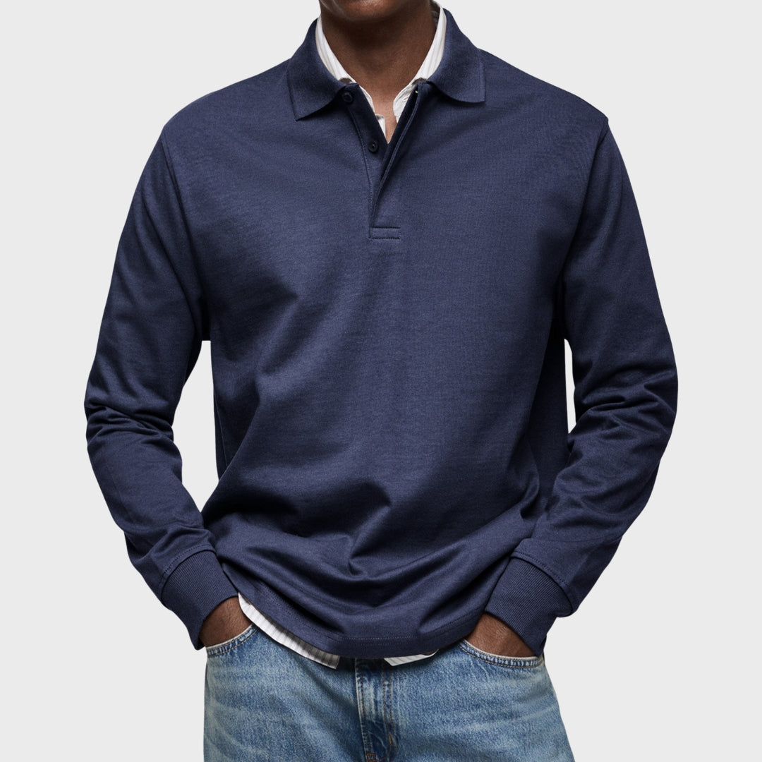 "Eduardo - Luxusní Polo S Dlouhými Rukávy" can be rewritten as "Eduardo - Prémiové Polo S Dlouhými Rukávy".