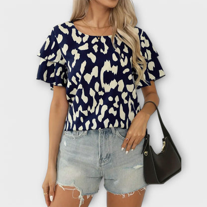 Evelyn - Casual Shirt with Round Neck