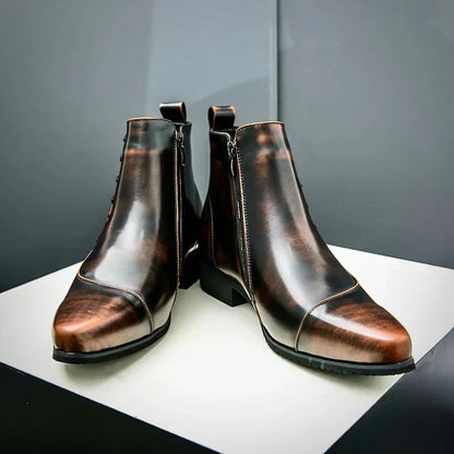 Lourenço - Stylowe Skórzane Botki