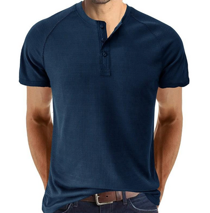 Henley Shirt with Front Button