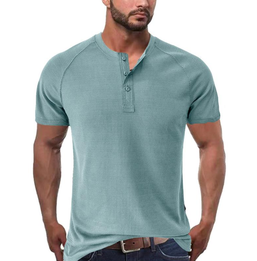 Henley košile s knoflíkovým zapínáním