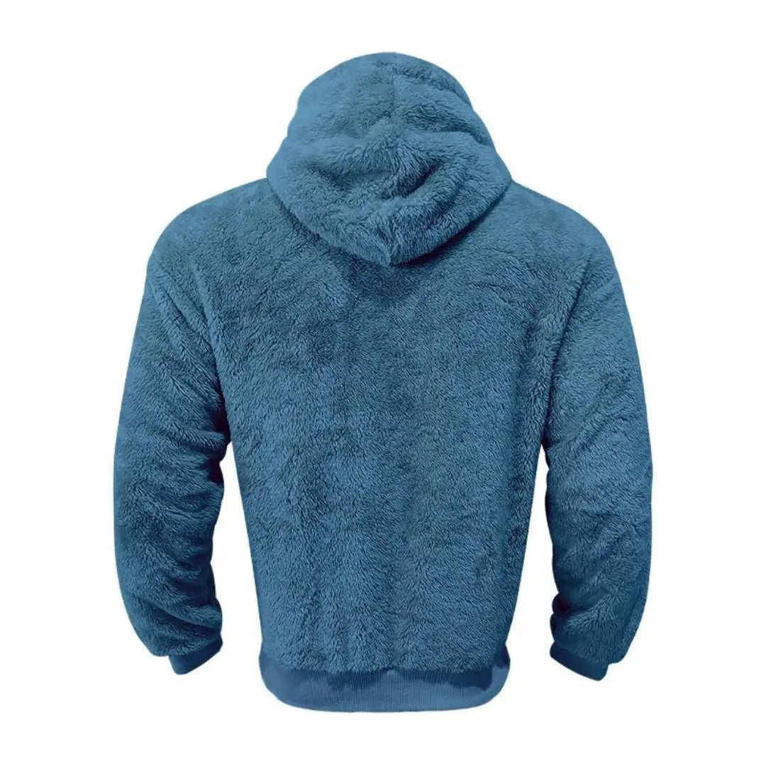 Fleece Mikina s Kapucí - Směsový Materiál