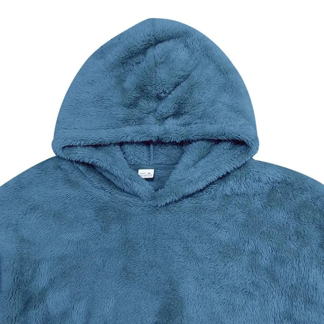 Fleece Mikina s Kapucí - Směsový Materiál