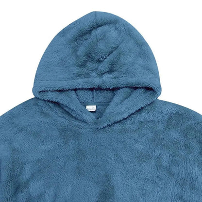 Fleece Mikina s Kapucí - Směsový Materiál