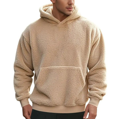 Fleece Mikina s Kapucí - Směsový Materiál