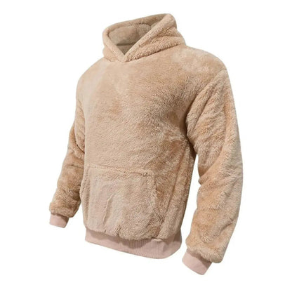Fleece Mikina s Kapucí - Směsový Materiál