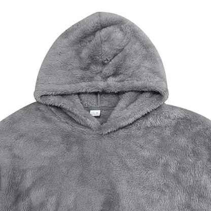 Fleece Mikina s Kapucí - Směsový Materiál
