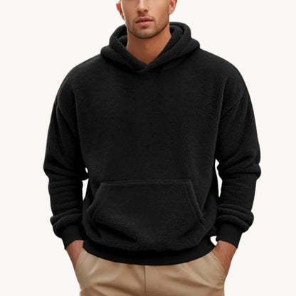 Fleece Mikina s Kapucí - Směsový Materiál