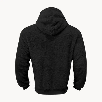 Fleece Mikina s Kapucí - Směsový Materiál
