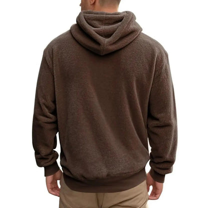 Fleece Mikina s Kapucí - Směsový Materiál