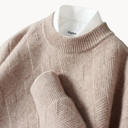 Valentino - Sweter z dzianiny w żakardowy wzór