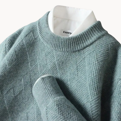 Valentino - Sweter z dzianiny w żakardowy wzór