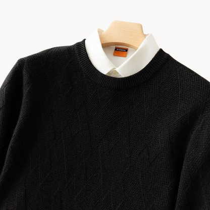 Valentino - Sweter z dzianiny w żakardowy wzór