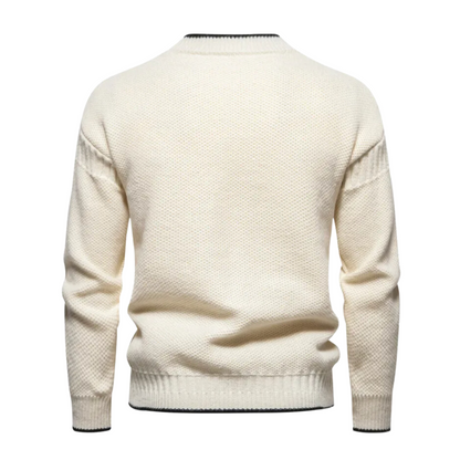 Sweter z Tkaniny Hybrydowej