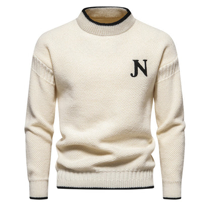 Sweter z Tkaniny Hybrydowej
