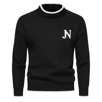 Sweter z Tkaniny Hybrydowej