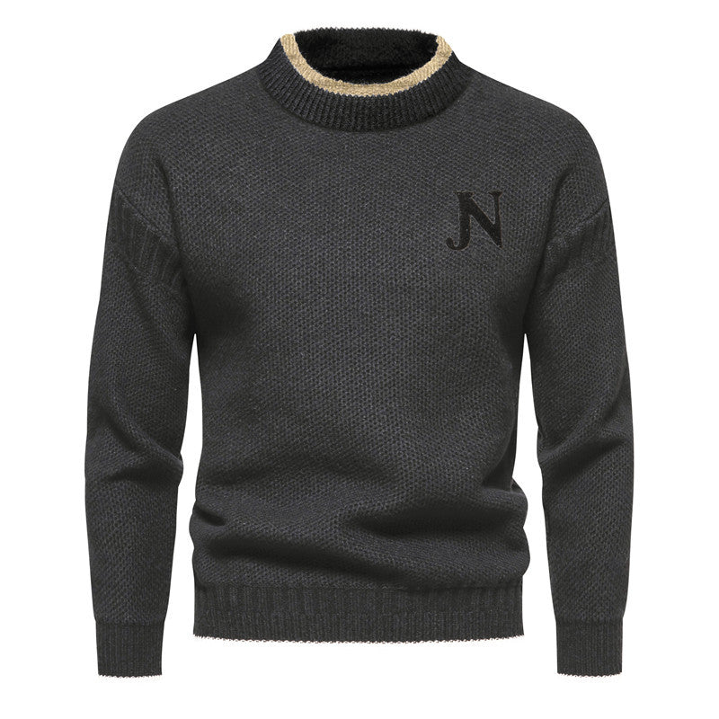 Sweter z Tkaniny Hybrydowej