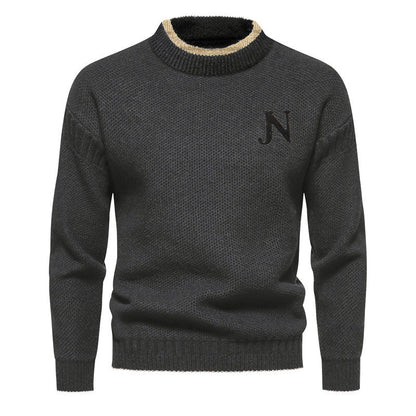 Sweter z Tkaniny Hybrydowej