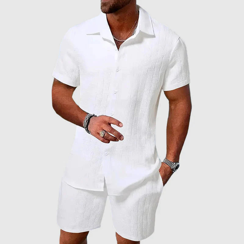 Teksturowany Zestaw Loungewear