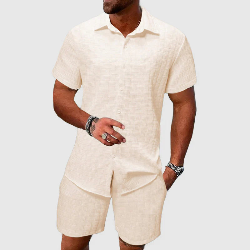Teksturowany Zestaw Loungewear
