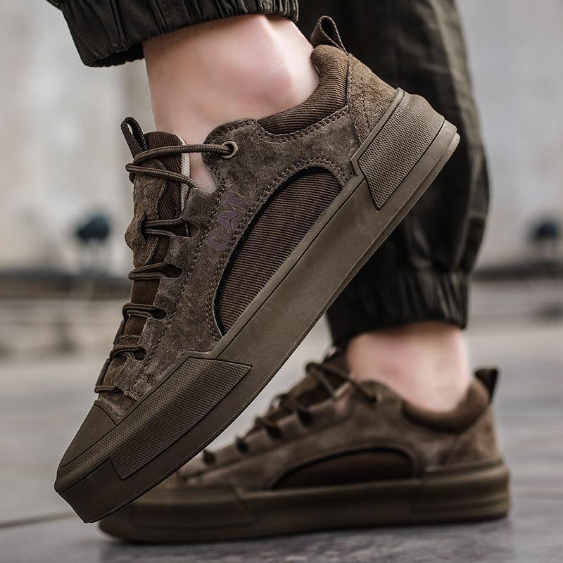 UrbanEdge - Skórzane Sneakersy Męskie